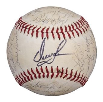 1980 World Series Champion Philadelphia Phillies Team Signed Baseball With 27 Signatures Including Schmidt & Carlton (Elia LOA & Beckett)
